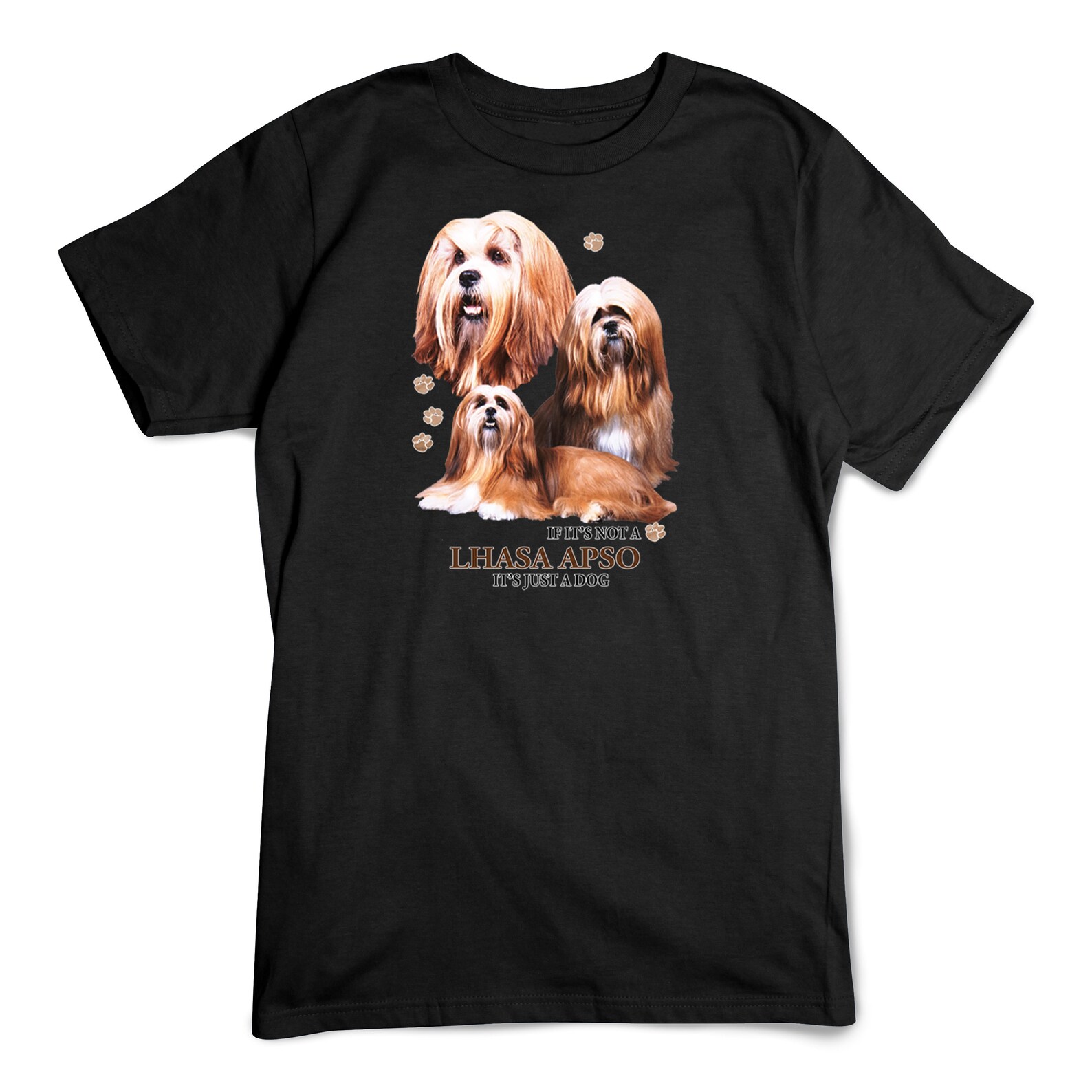 Lhasa Apso Tshirt Not Just a Dog Dog Breeds Tee Etsy