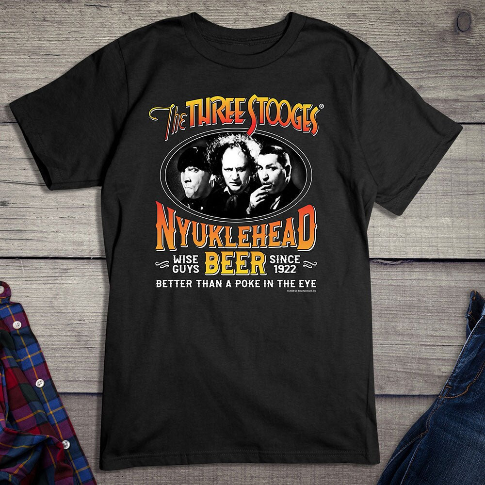 The Three Stooges T-Shirt, Stooges Beer T-shirt, Hilarious The Three Stooges Shirt, Funny TV Show T-shirt, Larry, Curly, Moe, Shemp Tee