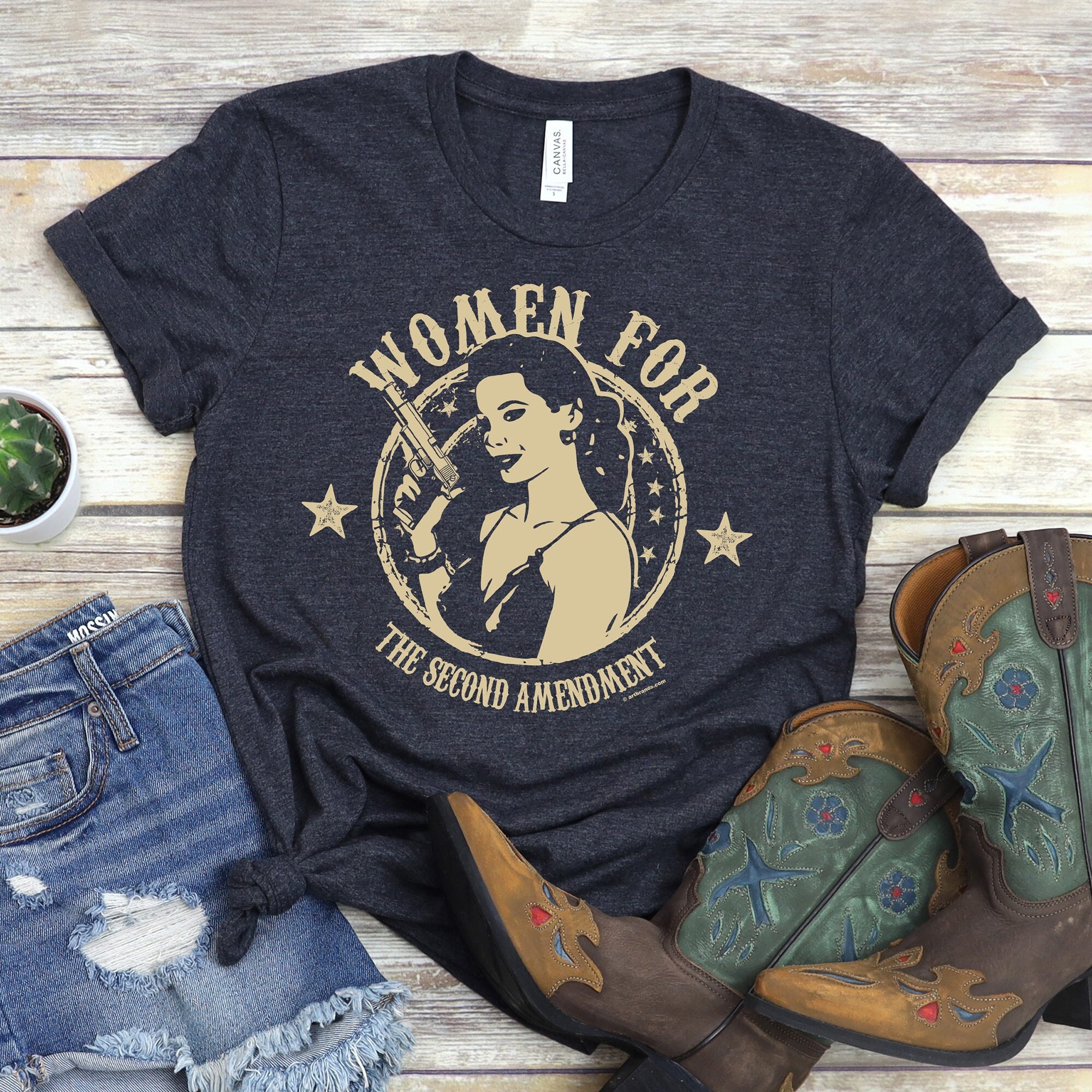 2nd Amendment T-shirt Women for the Second Right to Bear - Etsy