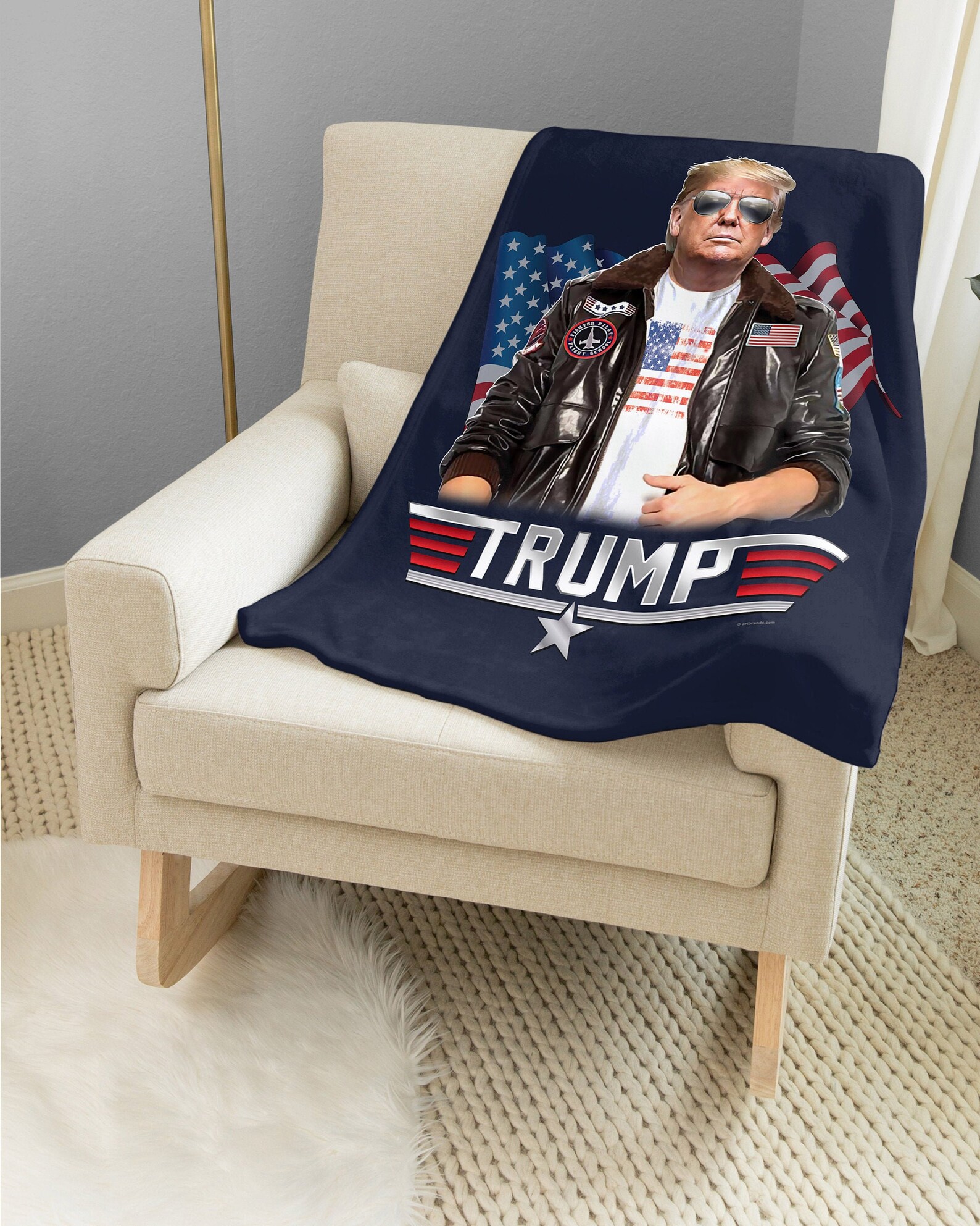 Top Trump Lap Blanket Trump Lap Throw Make America Great Etsy