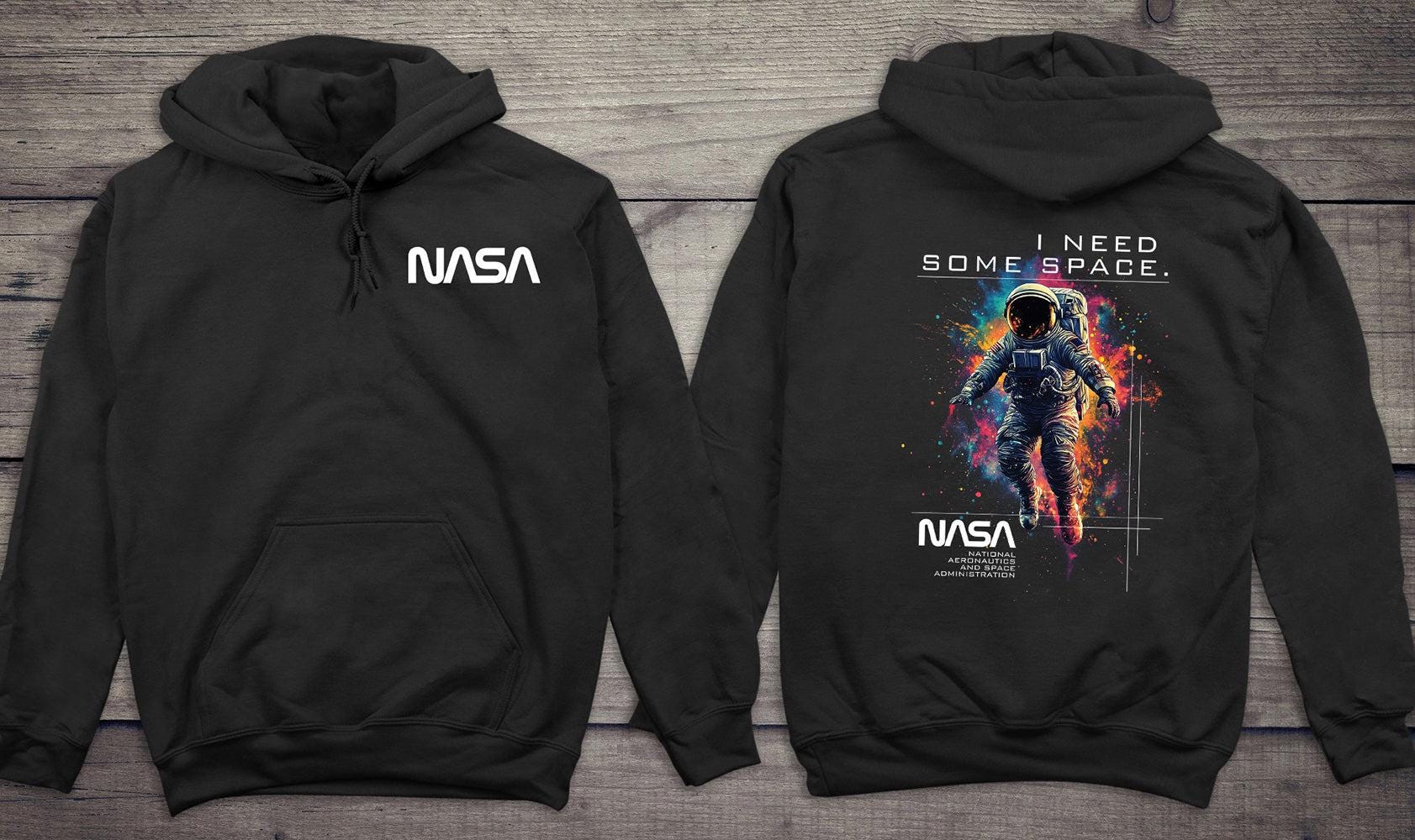 NASA I Need Some Space With Crest Hoodie - Etsy