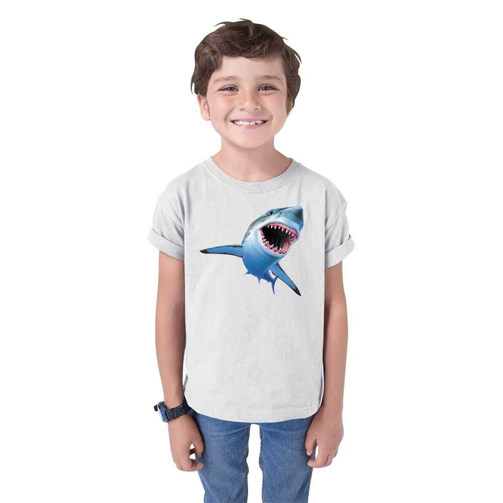 Baby Shark Toddler Boy Cotton Hooded Sweatshirt and Graphic Tee and Allover Pants