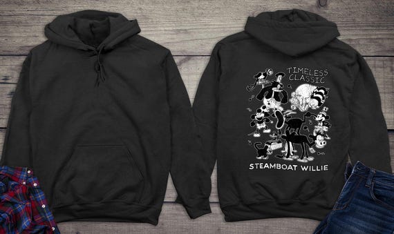Disney Hoodie Steamboat Willie Timeless Classic Sweatshirt Steamboat Willie Hoodie Disney World Mickey Mouse Classic Disney Collection Etsy