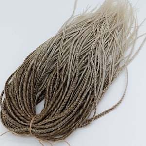 Brown to Beige Ombre Dreads and Braids/DE & SE/Double and Single ended dreads/Synthetic hair dreadlocks/Dreadlock hair extensions/Beige locs