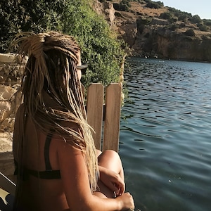 Blonde ombre dreadlocks/DE & SE Dreads/Double and single ended dreads/Synthetic dreads extensions/Dreadlock hair extensions/Synthetic dreads
