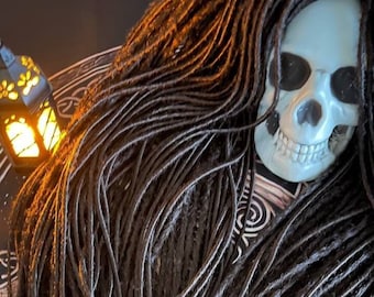 Synthetic Brown dreadlocks/DE & SE Dreads extensions/Double and Single ended dreads/Synthetic brown hair/Dread extension/Handmade Dreadlock