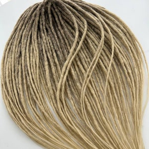 Synthetic dreads extensions/Blonde ombre dreadlocks/DE & SE Natural Look of dreads/Handmade Double and Single ended dreads/Synthetic hair