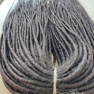 Dark brown Dreadlocks/DE & SE Dreads/Double and Single ended dreadlocs/Synthetic dreads extensions/Brown Dreadlock/Brown hair extensions