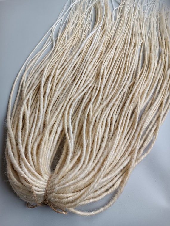 Synthetic dreads extensions/Handmade Blonde Dreadlocks/Double and Single ended dread/DE & SE blonde dreadlock/Hair extension/Synthetic hair