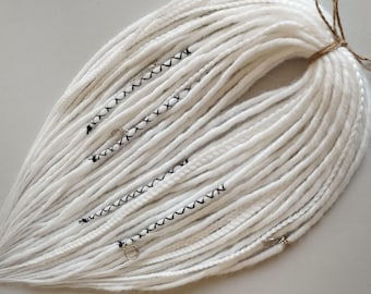 Synthetic dreadlocks, viking loc extensions, DE & SE dread, Dreads extensions, Double \ Single ended dreadlock