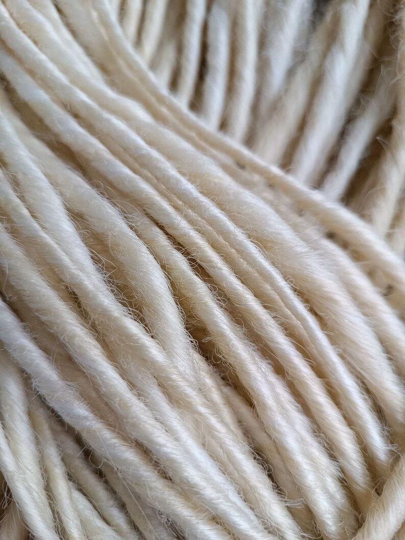 This set is Synthetic blonde crochet dreadlocks. This set can be Double ended dreads (DE) and Single ended dreads (SE) variation. This kit of dreads made by Synthetic hair - Kanekalon and ready to extensions. The material is light and absolutely safe