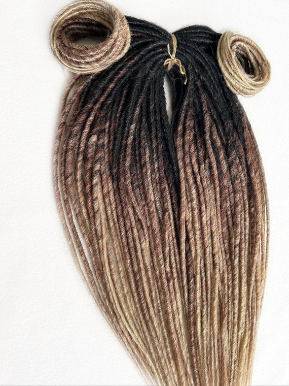 40 Burg Blk Brown Dreads Dreadlock Hair Extensions Amazon.com : Ombre Brown Dreadlock Extensions,30 Strands 24  main image 4