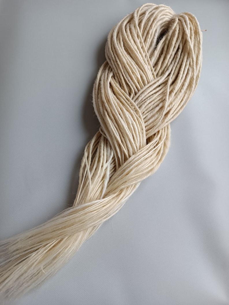 This set is Synthetic blonde crochet dreadlocks. This set can be Double ended dreads (DE) and Single ended dreads (SE) variation. This kit of dreads made by Synthetic hair - Kanekalon and ready to extensions. The material is light and absolutely safe