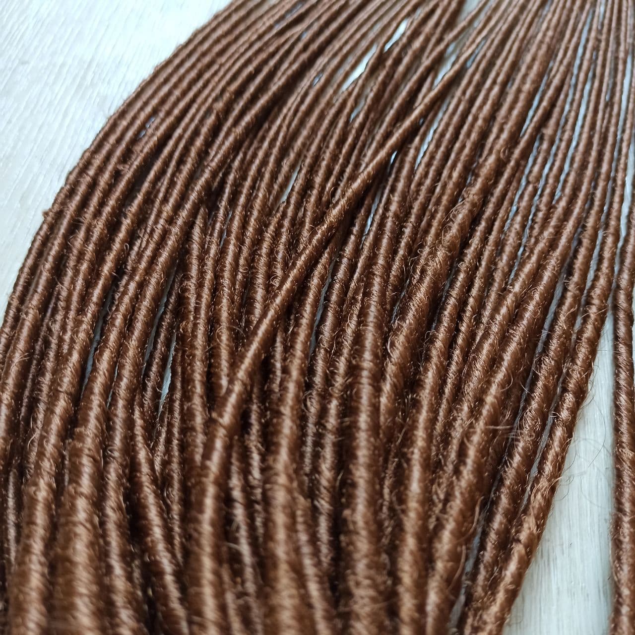 Brown dreadlocks/DE & SE Dreads/Double and single ended dreads/Synthetic dreads extensions/Dreadlock hair extensions/Synthetic brown dreads