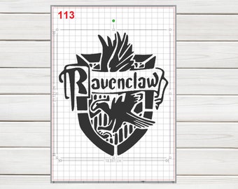 Harry Potter Hogwarts Emblem Stencil MYLAR A4 sheet strong reusable Art Craft