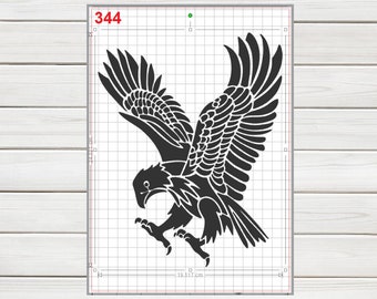 American Eagle Stencil Home Wall Art Interior Decor Bird Template Craft Supplies Tools Stencils Delage Com Br