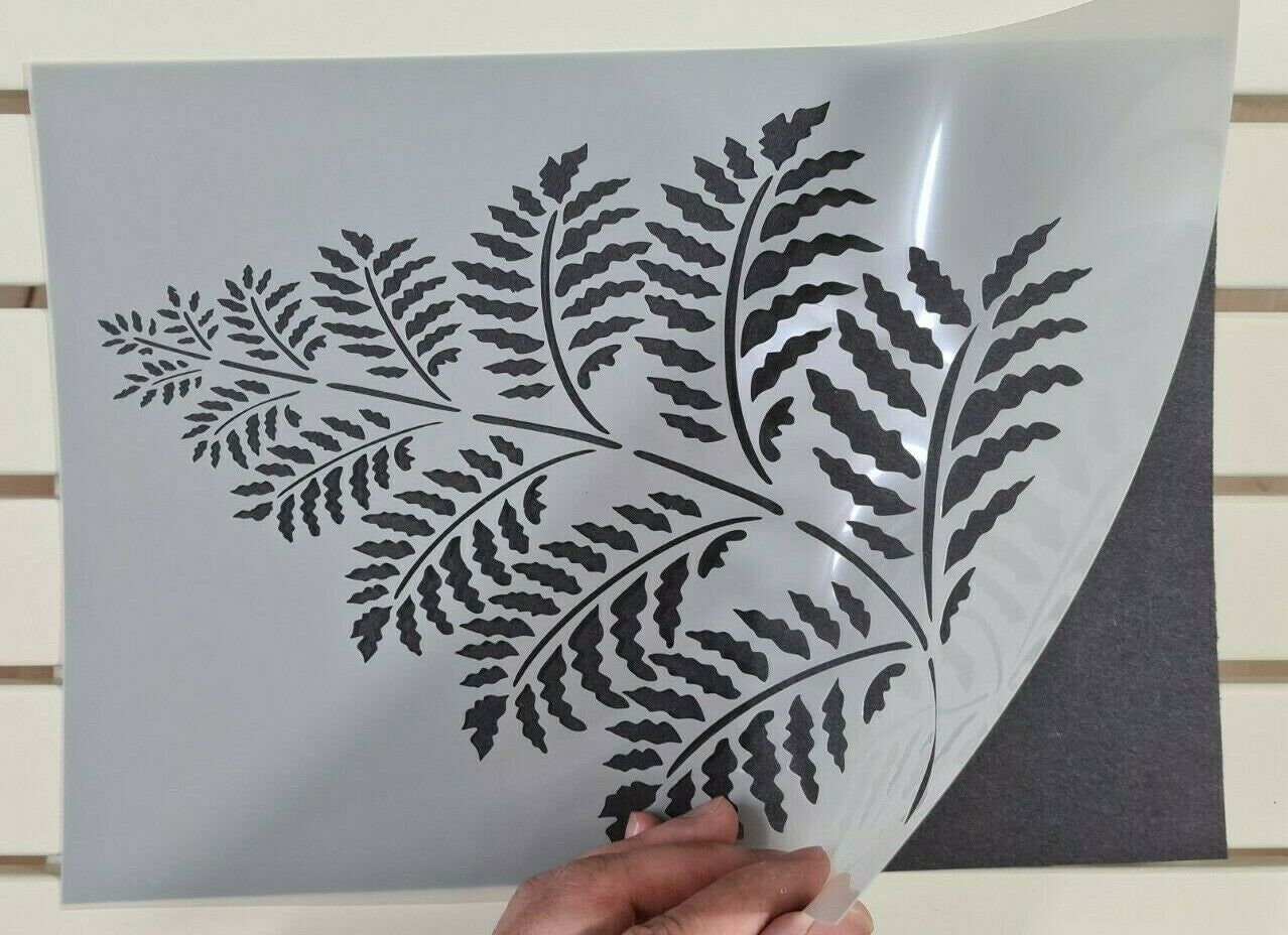 Nice Large Fern Leaf Stencil Mylar Plastic 190mic A4 Sheet Etsy UK