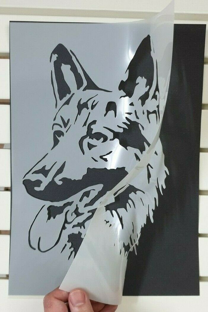 Stencils Templates Crafts German Shepherd Mylar Painting