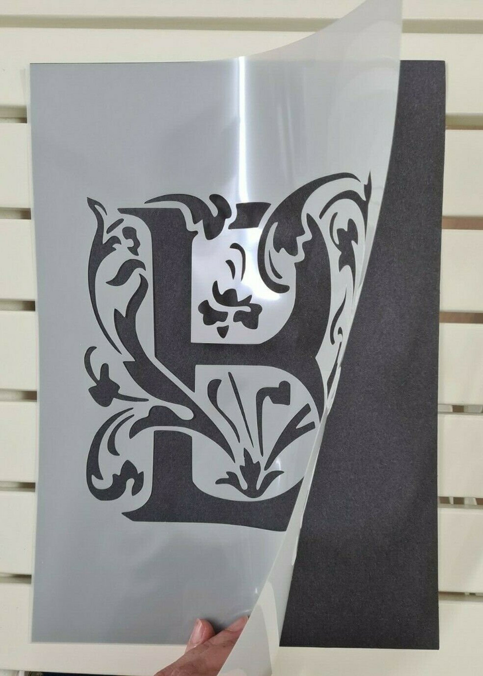 Beautiful Alphabet Letter B Stencil Mylar Plastic 190mic A4 Etsy