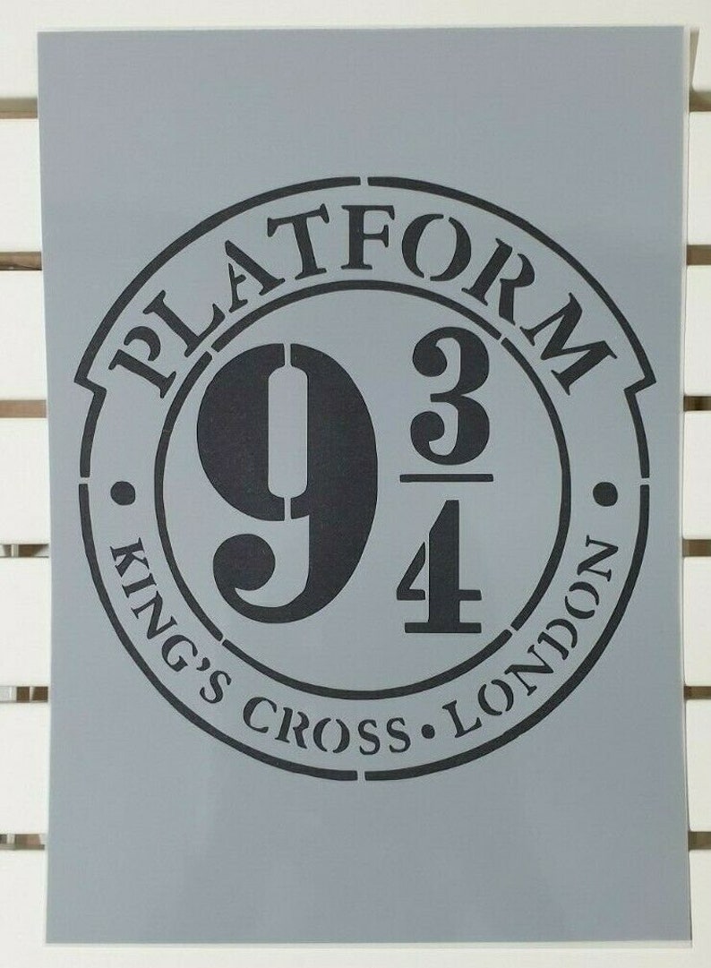 Harry Potter Platform 9 3/4 Stencil Mylar Plastic 190mic A4 | Etsy