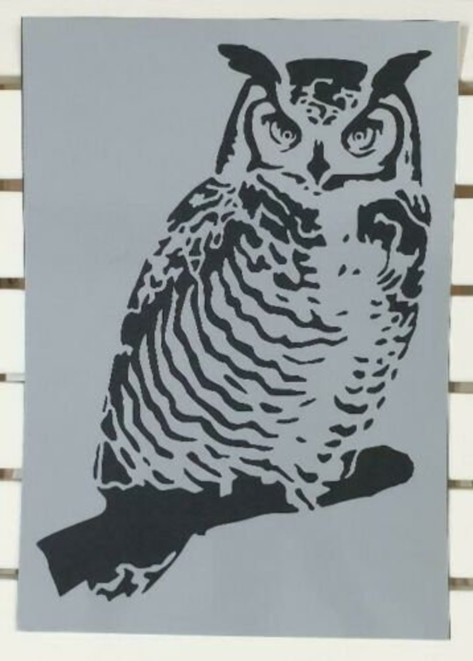 Big Owl On Branch Stencil Mylar Plastic 190mic A4 Sheet Size Etsy big-owl-on-branch-stencil-mylar-plastic-190mic-a4-sheet-size-etsy