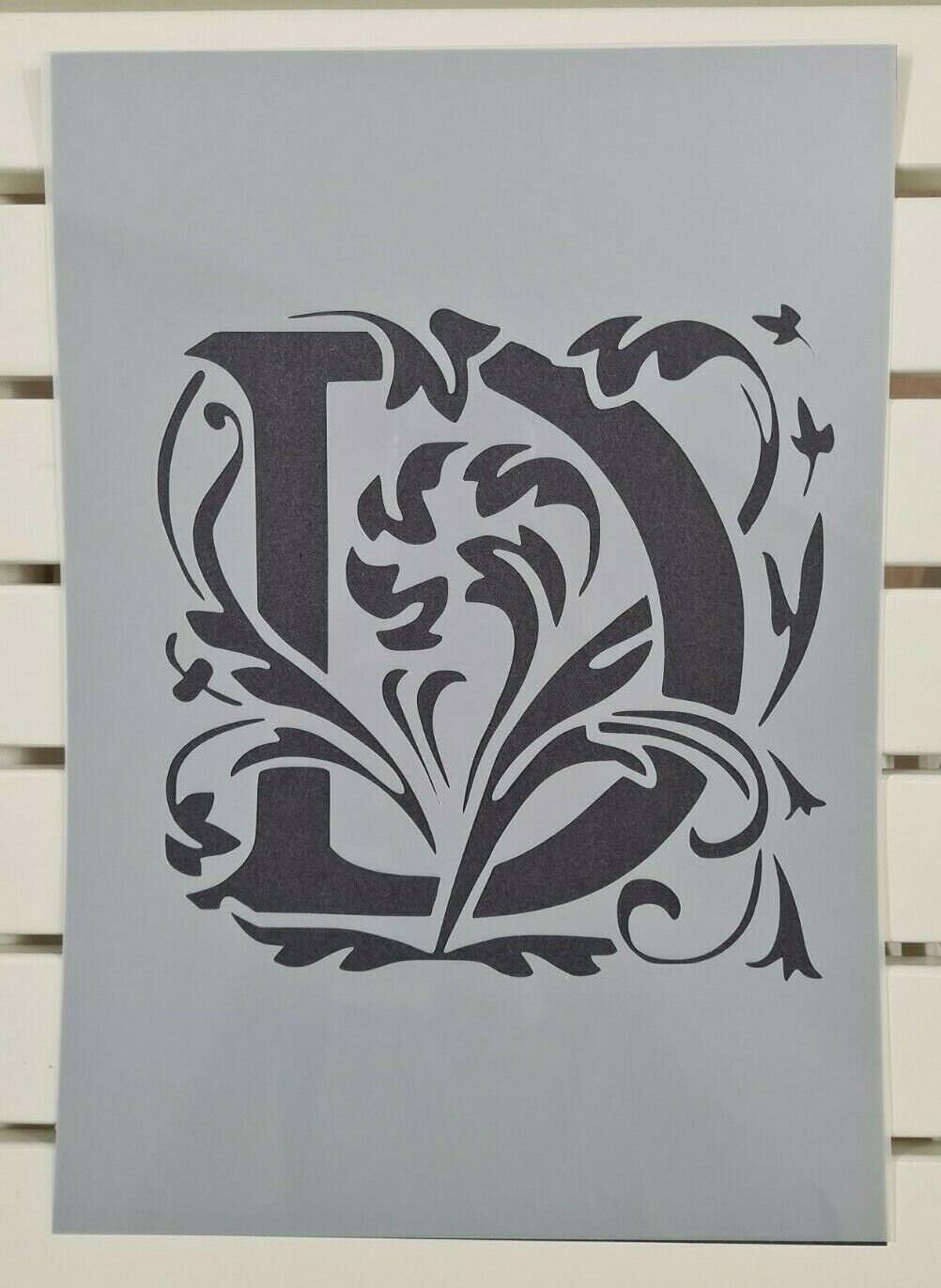 Beautiful Alphabet Letter D Stencil Mylar Plastic 190mic A4 | Etsy
