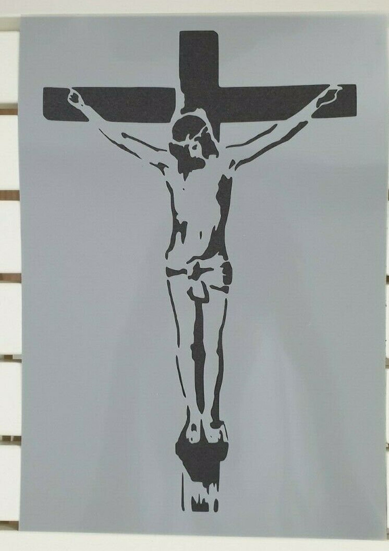 Jezus op Cross Crucifix Stencil Mylar Plastic 190mic A4 | Etsy