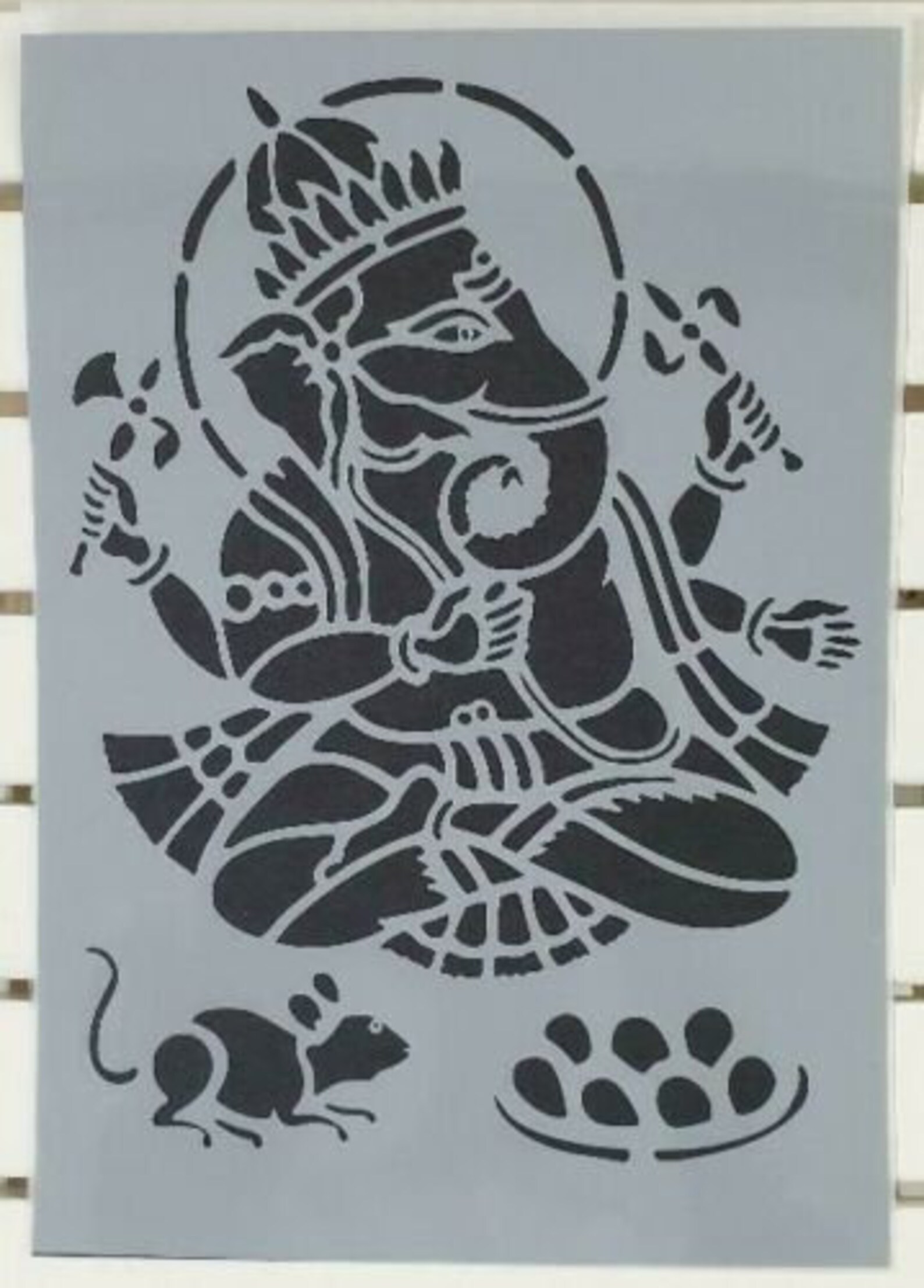 Ganesha Ganapati Vinayaka God Stencil Mylar Plastic 190mic A4 - Etsy UK