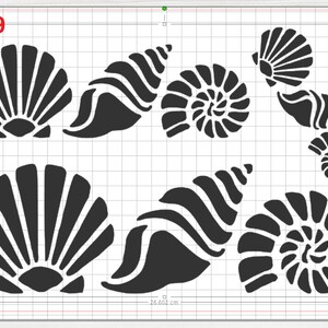 Beautiful Sea Shells Stencil Mylar Plastic 190mic A4 Sheet - Etsy