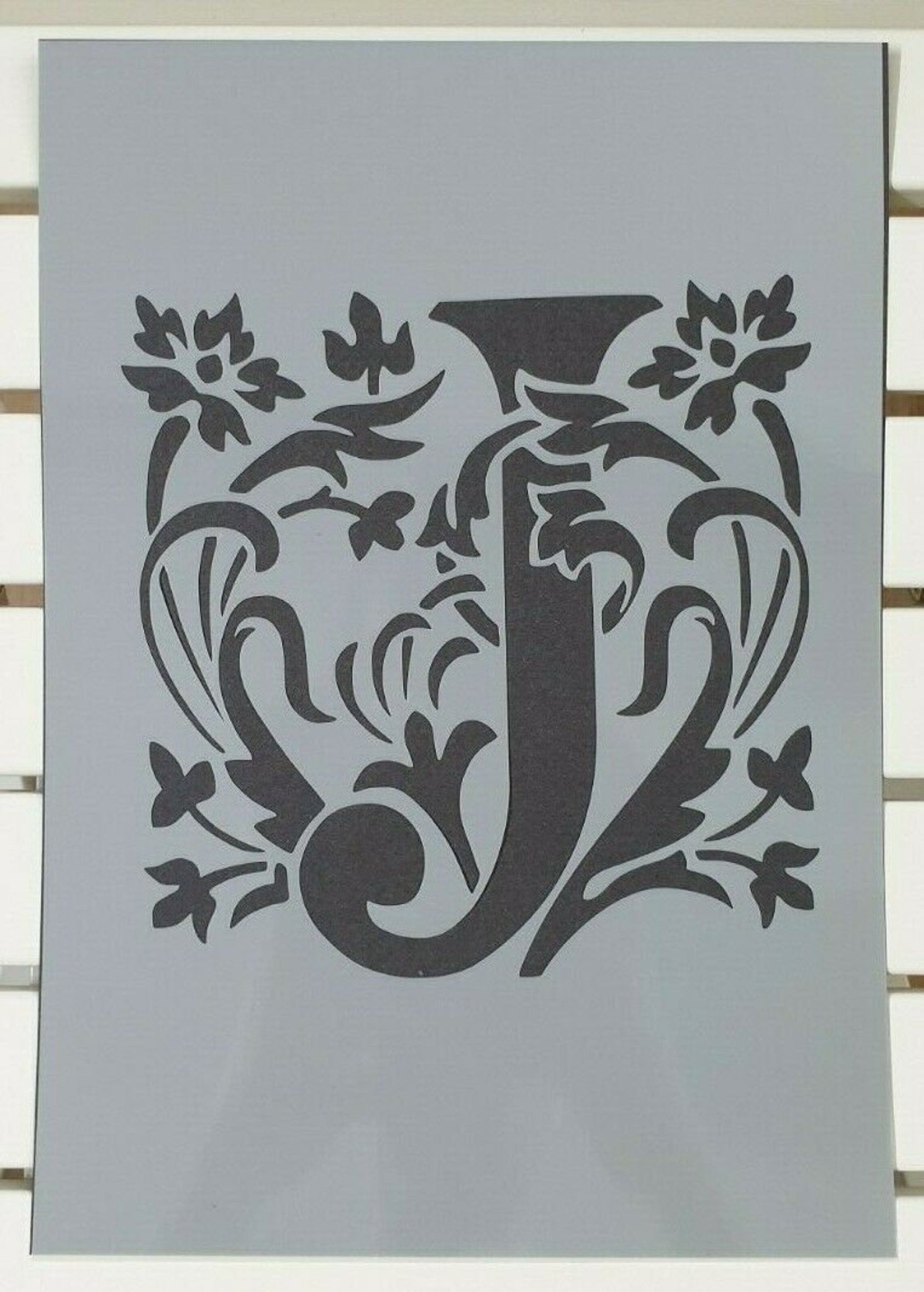 Beautiful Alphabet Letter J Stencil Mylar Plastic 190mic A4 | Etsy