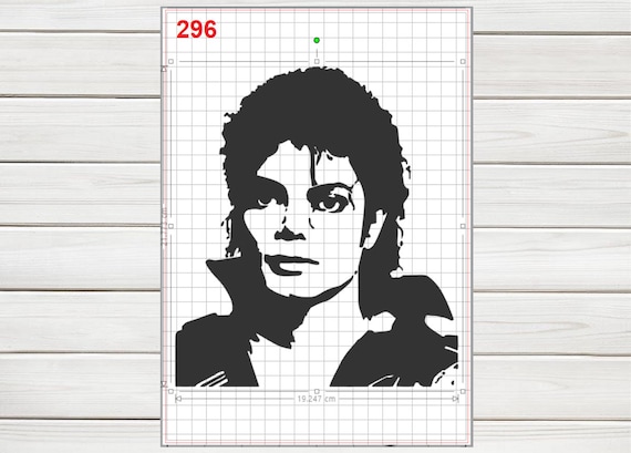 Michael Jackson Portrait Face Stencil Mylar Plastic 190mic A4 sheet size  strong reusable Painting Airbrush Craft Art Furniture Wall Deco