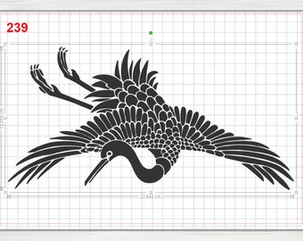 Heron Wall Stencil - Etsy