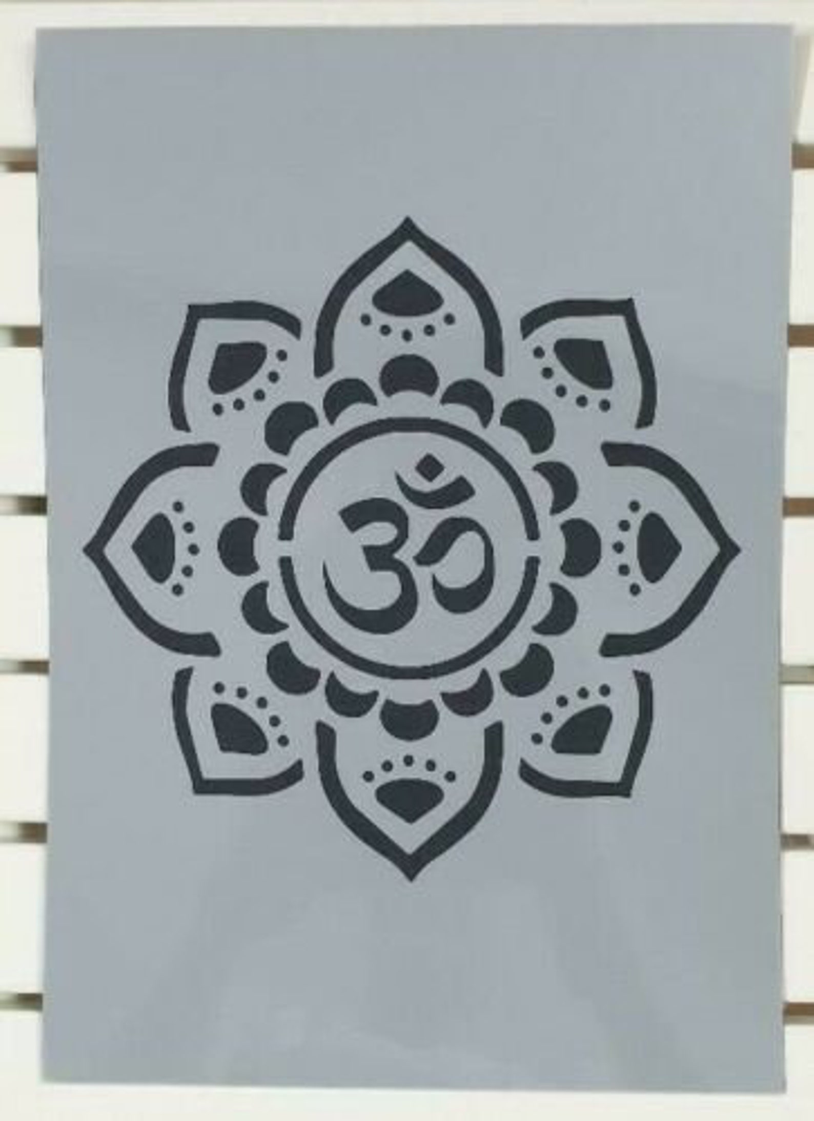 Aum Om Lucky Hindu Indian Symbol Stencil Mylar Plastic 190mic Etsy