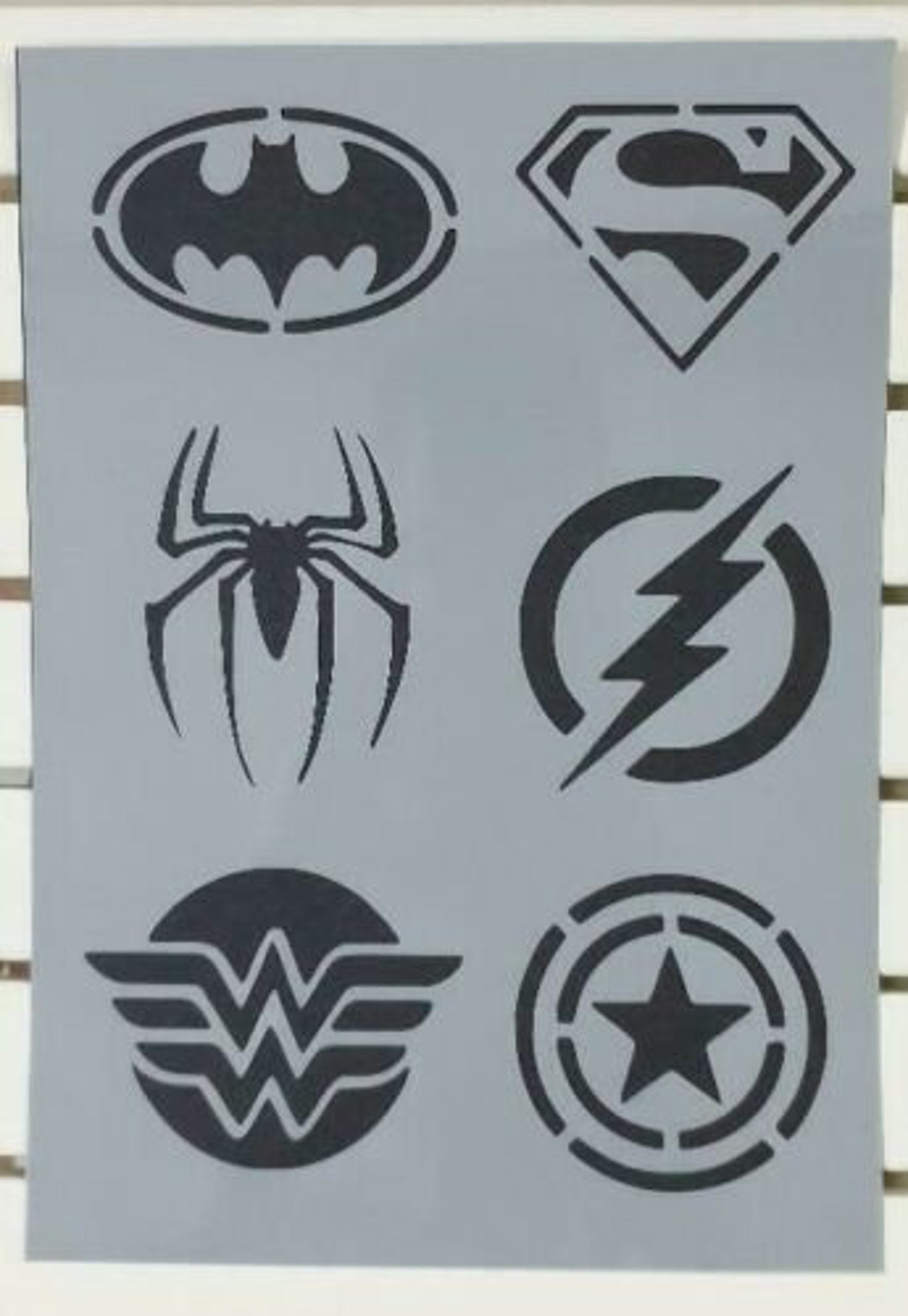 Marvel Super Heros Emblem Logo Stencil Mylar Plastic 190mic A4 Etsy UK