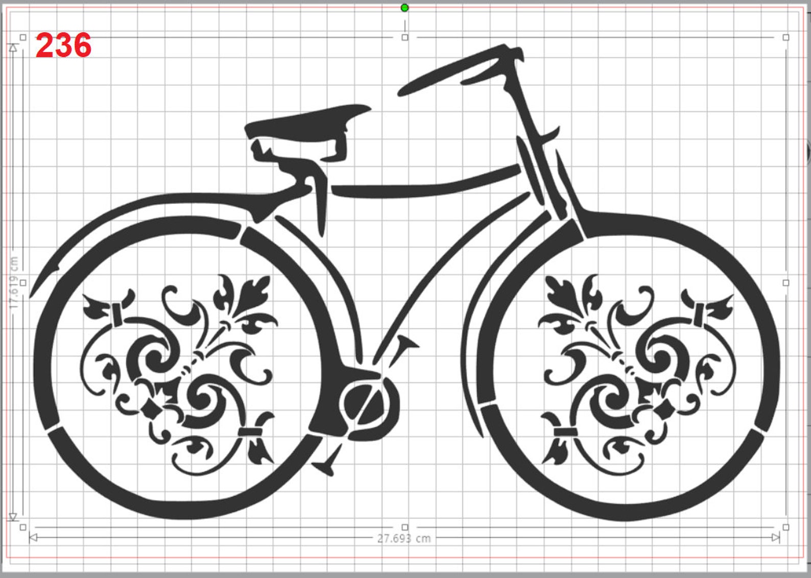 Large Cute Bicycle Stencil Mylar Plastic 190mic A4 Sheet Size - Etsy