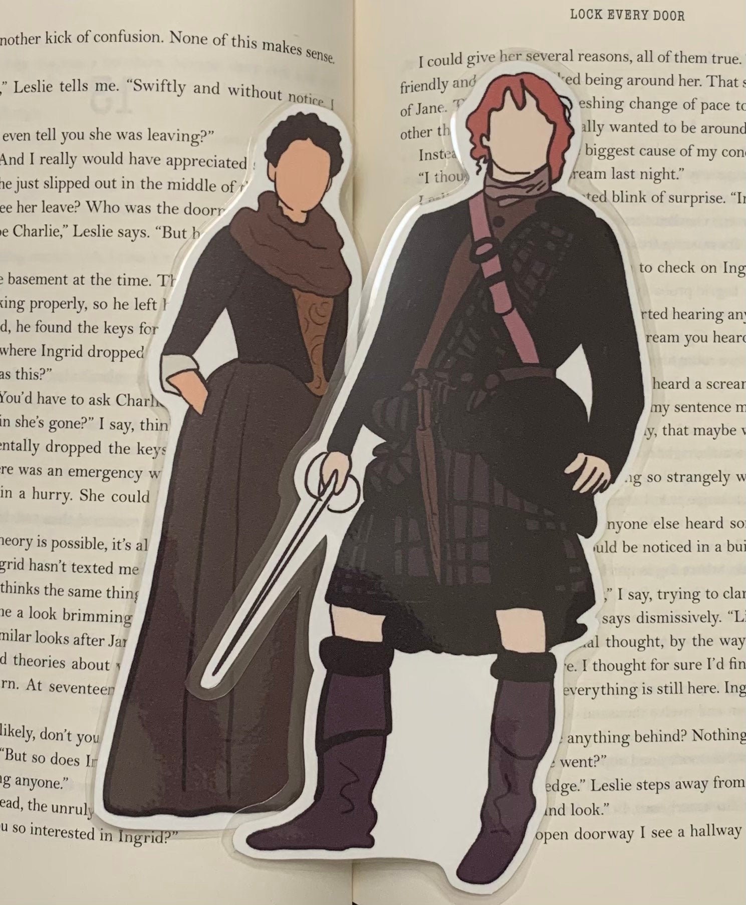 Outlander Inspired Bookmarks Jamie Fraser bookmark | Etsy