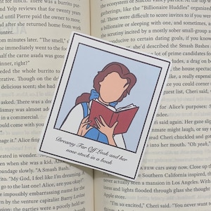 Segnalibro Polaroid Bookish Princess / Belle, Jasmine