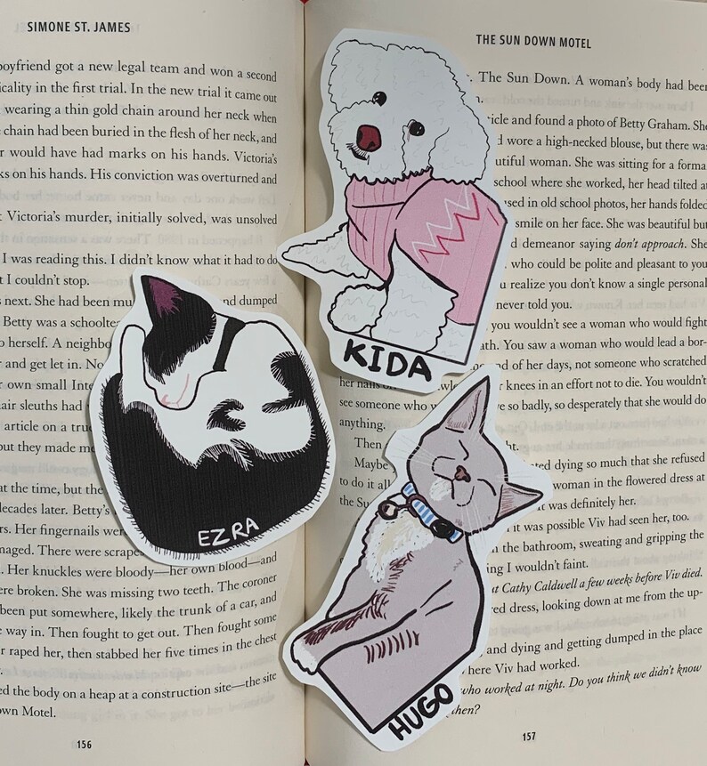 Customizable Pet Bookmarks Etsy