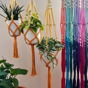 Macramé Plant Hanger Dip Dye Ombré: Decoración del hogar boho