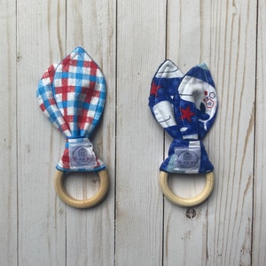 Baby Theether\Bunny Ear Theether\Baby Gift\Baby Shower Gift\Baby Accessory\Toddler Gift\Baby Toy\Wooden Theether\Baby Toy