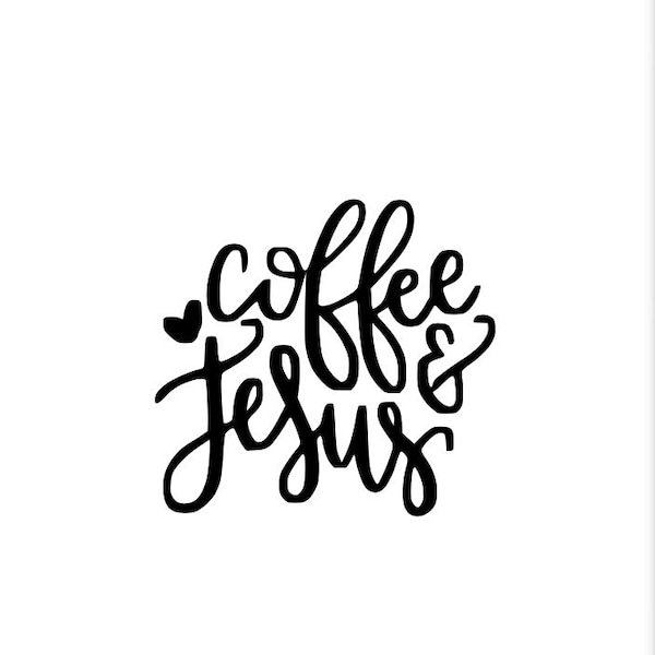 Coffee & Jesus Decal