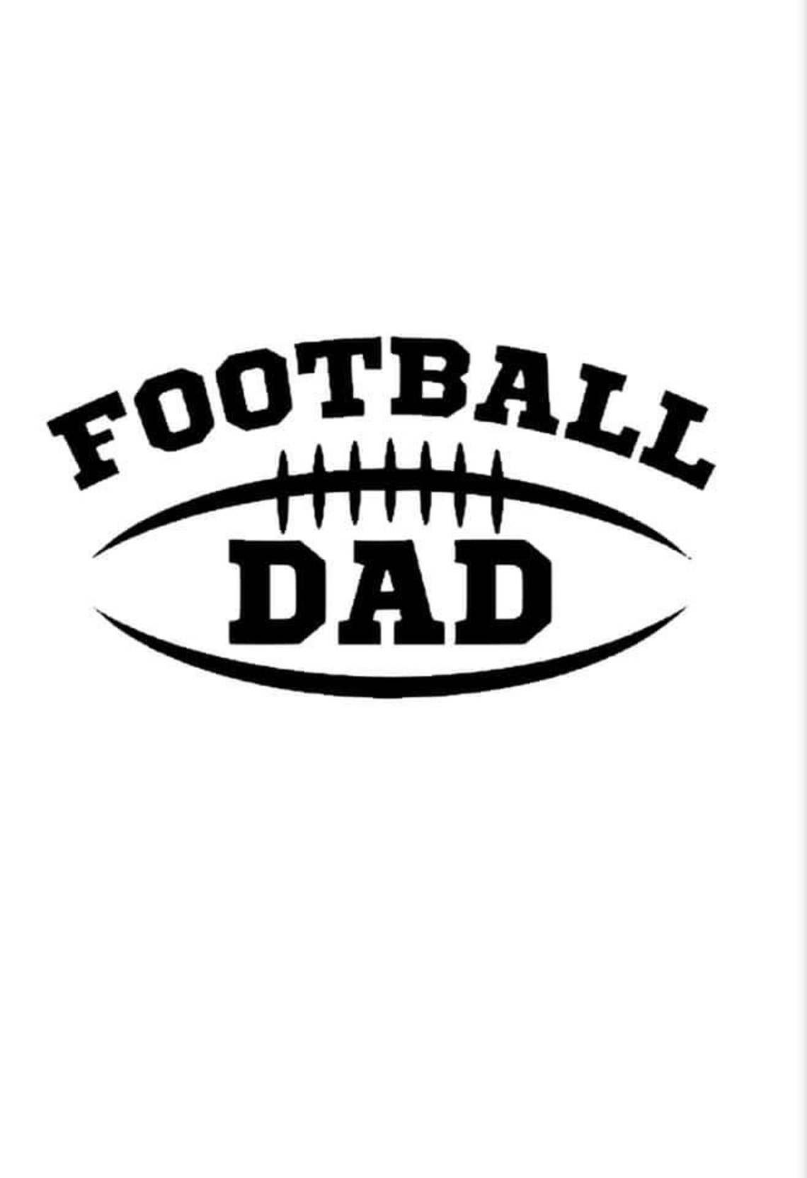 Football Dad Decal - Etsy