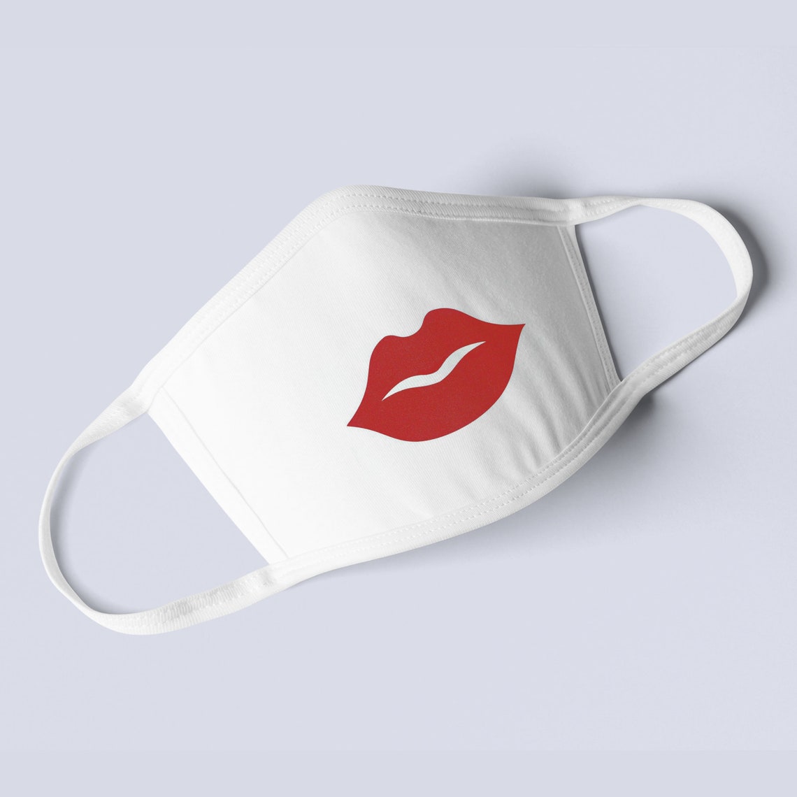 Lips Custom Face Mask Custom Face Mask Fun Lips Mask Etsy