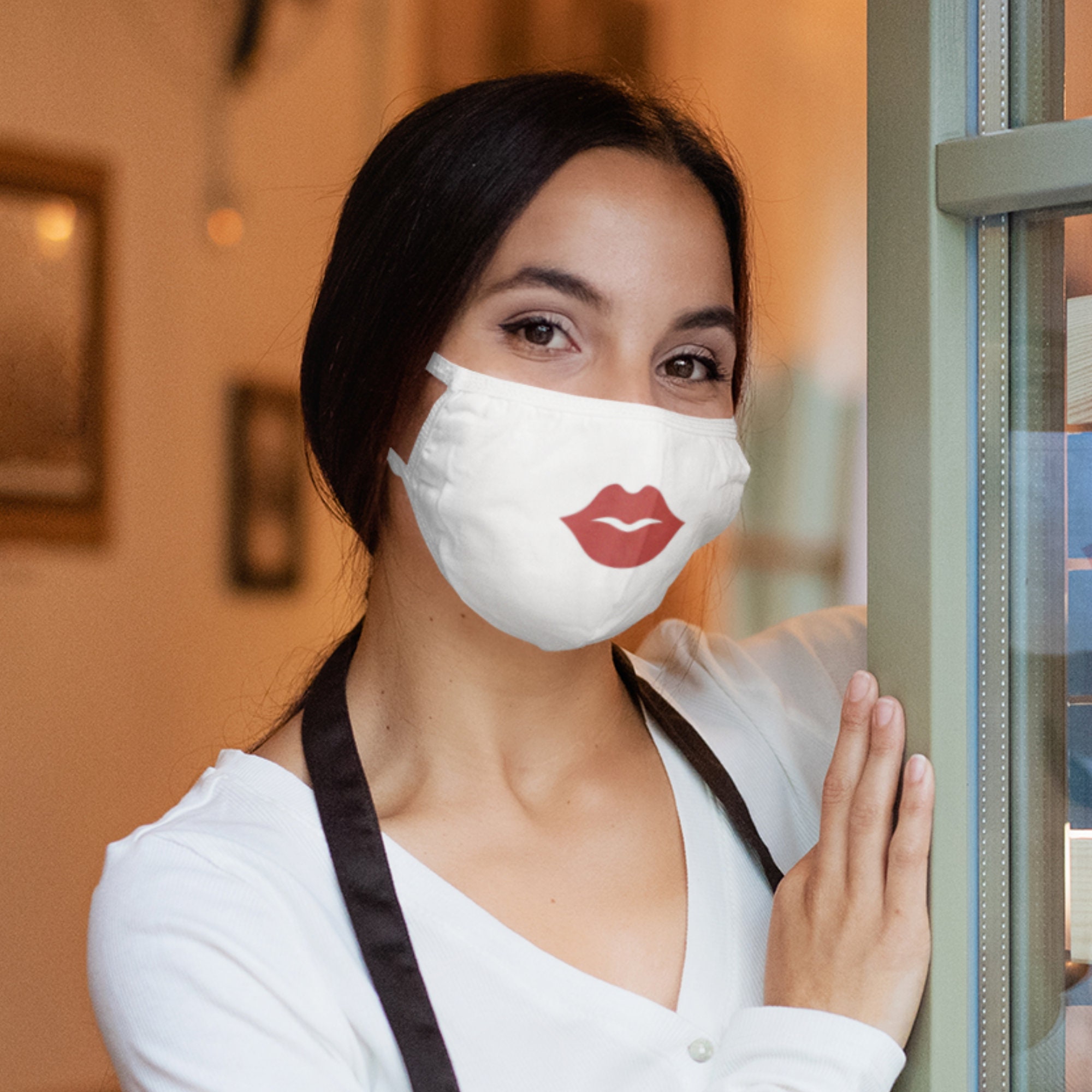 Lips Custom Face Mask Custom Face Mask Fun Lips Mask Etsy