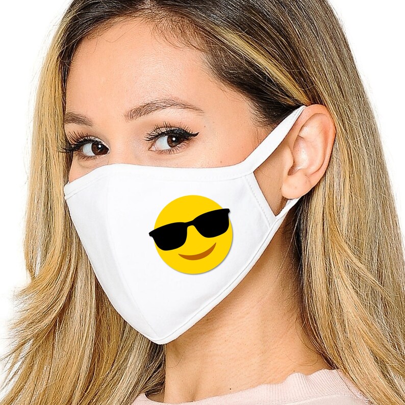 Iron on Decal Emojis Face Mask Decal Custom Face Mask Etsy