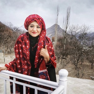 Cotton Block-printed Traditional Sindhi Ajrak Neck Wrap/Scarf/Shawl Unisex | Gift Box Option
