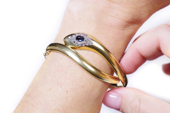 Art deco snake bracelet best sale