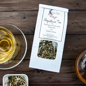 Herbal loose leaf tea | Digestion support | Chamomile | Fennel seeds | Lemon Verbena | Cinnamon | Dandelion root | Meadowsweet