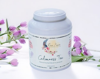 Calmness Tea: Relaxing Herbal Blend with Lemon Balm & Chamomile