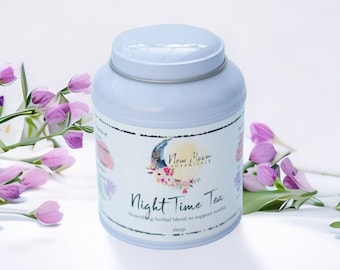 Night Time Herbal Tea: Relaxing Sleep Support with Lavender & Chamomile